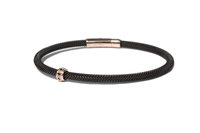 Bracciale Borsari gioielli Uomo Damantik in Acciaio Diamante Black BR-DAM04BON/L